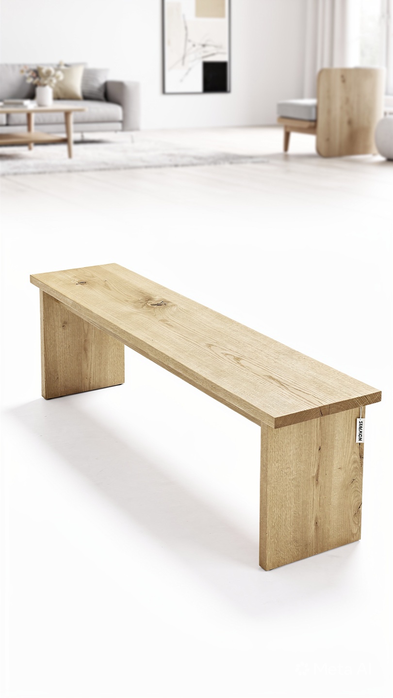 Oak Wood Bench